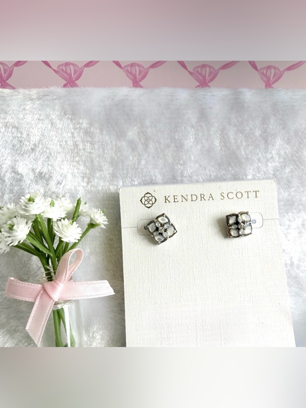 Kendra Scott Dirá Stud Earrings Ivory Mix